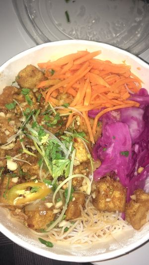 Korean fried tofu with noodles at Saigon Sliema Kitchen - Maybe closed in Sliema