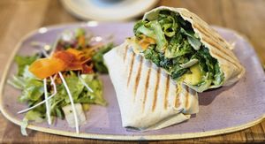 Avocado Mango Wrap at Mr. Bens Cafe in Dusseldorf