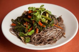 Spicy Noodles with Farm Fresh Vegetables (Vegan) at Malaka Spice in Pune