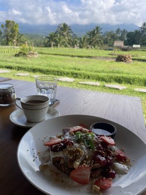 Vegan French Toast  at Nadi Farm Cafe in Tabanan