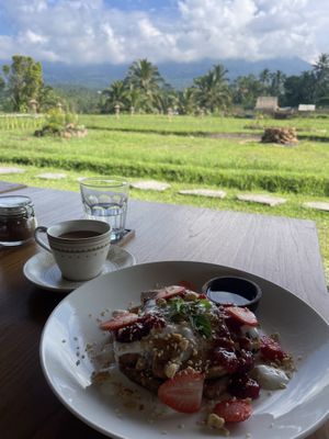 Vegan Frensh Toat  at Nadi Farm Cafe in Tabanan