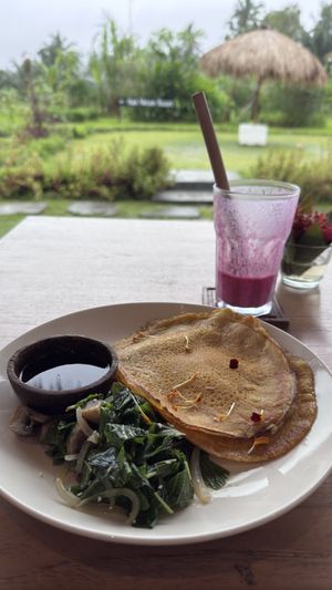 Casava pancake   at Nadi Farm Cafe in Tabanan