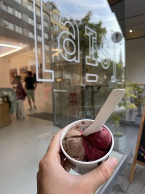 Cassis and chocolate   at [ais] - Eismanufaktur in Cologne