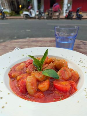 Tomato Gnocchi (Vegan) at Sena Restaurant in Luang Prabang