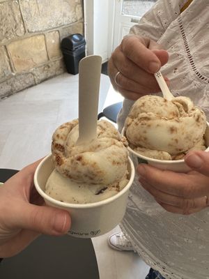 Dark chocolate and pretzel and biscoff  at Lick in Bakewell