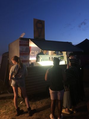 Truck at night  at Lick in Bakewell