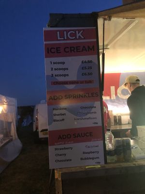 Menu 1  at Lick in Bakewell