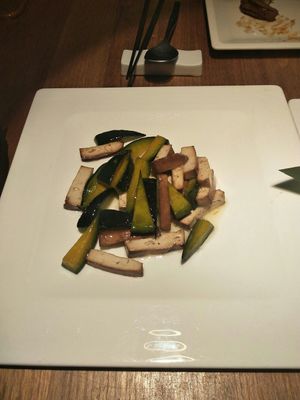 Tofu & pumpkin at WUJIE 大蔬无界 - Xujiahui Park in Shanghai