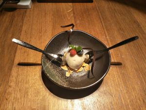 Soy & rice milk dessert at WUJIE 大蔬无界 - Xujiahui Park in Shanghai