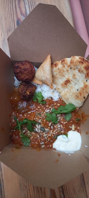 Curry at Roots Cafe in Perranporth