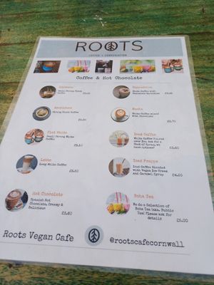  at Roots Cafe in Perranporth
