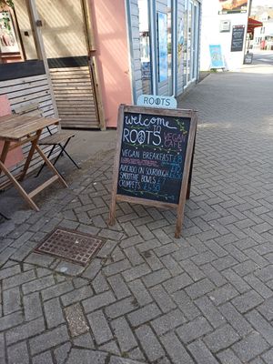  at Roots Cafe in Perranporth