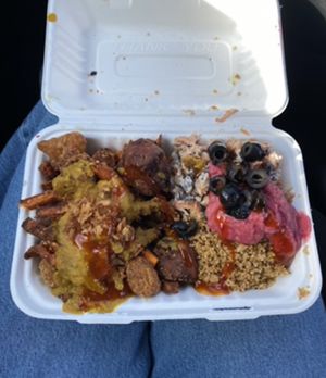 Everything box!  at Roots Cafe in Perranporth