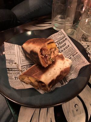 Tofu burrito (really good)  at Yvonne & Nala in Geneva