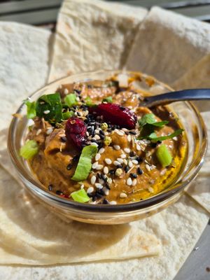 Eggplants zaalouk at Yvonne & Nala in Geneva