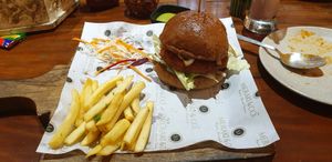 Veganized Burger at Meraki and Company in Raipur