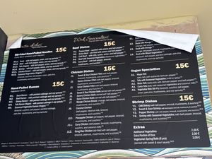 Menu in English   at La Mian in Eupen