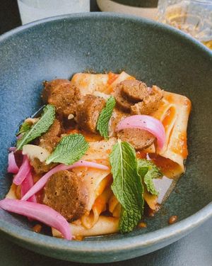 Les pâtes au seitan at Souquo - Cantine engagée in Bordeaux