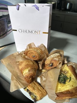 I took some home with a pretty bag😄  at Chaumont Bakery & Cafe in Santa Monica