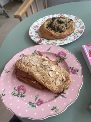 Incredible chocolate almond pastry  at Chaumont Bakery & Cafe in Santa Monica