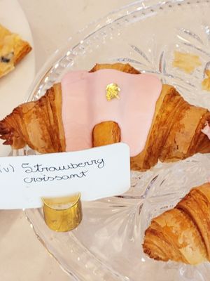 Strawberry croissant at Chaumont Bakery & Cafe in Santa Monica