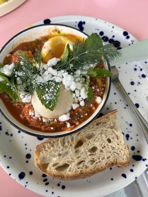 Shakshuka  at Chaumont Bakery & Cafe in Santa Monica