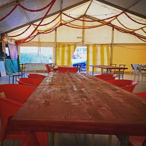 Our tent at Taboulleh - Saturday Pop Up in Odemira