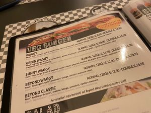 Menu Veg  at Walle's Burger in Turin