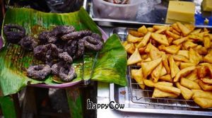 Burmese fried snacks at Weekly Market in Chiang Mai