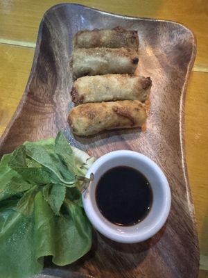 Spring rolls   at Non Viet Hai in Glasgow