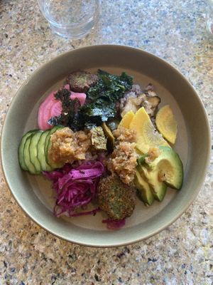 Falafel Buddha Bowl  at Kawa Kitchen in Tokyo