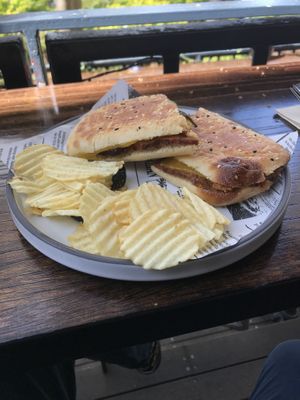 Vegan Sambo with a punny name I can’t remember  at Canopy Cafe  in Sydney