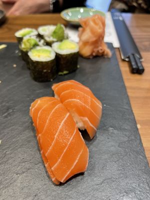 Salmon nigiri   at Eatsu Finest Sushi Bar in Cologne