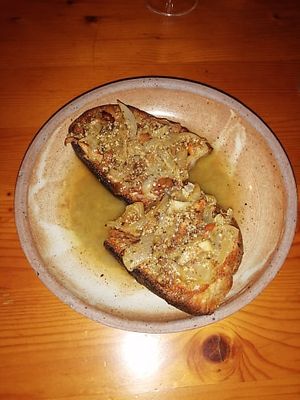 crusty onion soup at La Goutine in Limoux