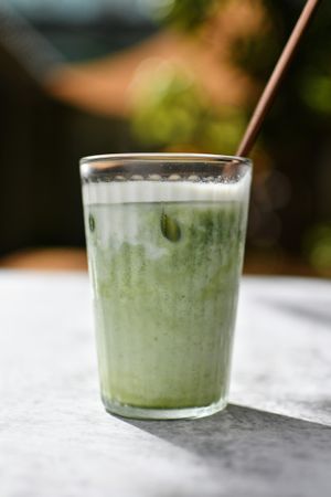 Oat iced matcha  at PLAN B Weligama in Weligama