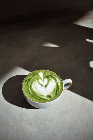 Matcha Latte made with ceremonial grade japanese Matcha 🌱 at PLAN B Weligama in Weligama