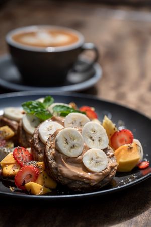 Banana Oat Pancakes  at PLAN B Weligama in Weligama