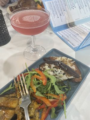 Eggplant with vegan cheese  at Mollymook Golf Club in Mollymook Beach