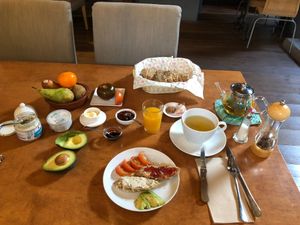 my usual vegan breakfast at Hotel Anaterve in La Gomera