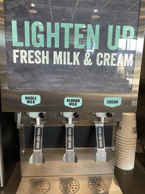 Almond milk for coffeee  at Alltown Fresh in Hopkinton