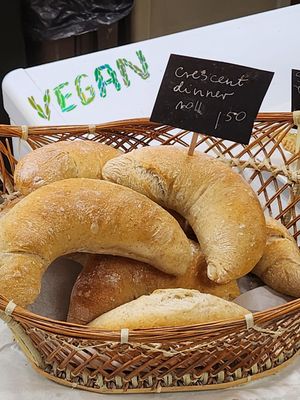 Crescent rolls are vegan at Amazing Breads & Cakes in Des Plaines