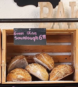 All sourdough bread except the Parmesan is vegan at Amazing Breads & Cakes in Des Plaines