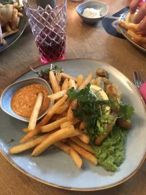 British vegan fish and chips  at Willy in Flensburg