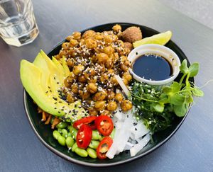 Poke bowl  at Mañana in Riga