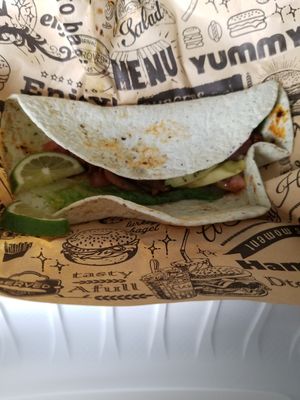 Buffalo chicken wrap at Vegan Bar in Naperville