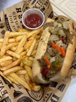 Italian plant based beef 🤤  at Vegan Bar in Naperville