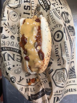 Chili cheese dog 🤤  at Vegan Bar in Naperville