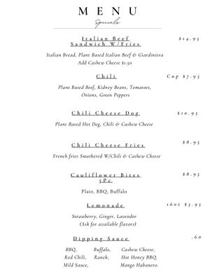  at Vegan Bar in Naperville