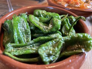 Padron peppers   at The Natural Grocer Market & Social in Hexham