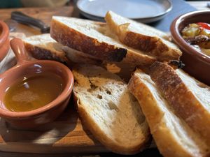 Sour dough & olive oil   at The Natural Grocer Market & Social in Hexham